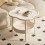 Cream Colored Plastic Bedroom Organizer Lightweight-White S 7