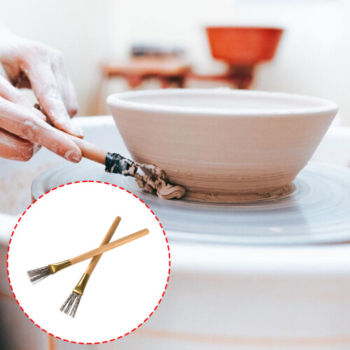 Set of 2 Practical Stainless Steel Artistrys Brushes for Ceramic 2