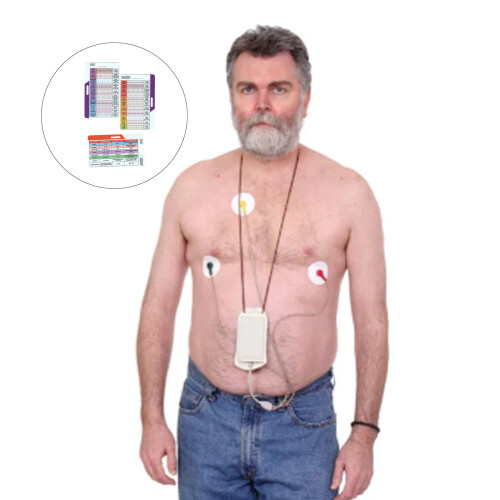 3Pcs Professional EKG 7 Step Ruler Card EKG-ABC style 1
