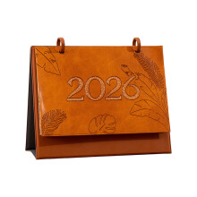 2026 Monthly Desktop Desk Calendar Daily Schedule Planner-brown