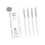 Exam Essentials, 4er-Pack, bequemer Halt, 0,5 mm-Cremigweiß 1