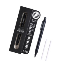 Precisies Tip Intrekbare gum Pen Breukbestendig-Zwarte ronde kop