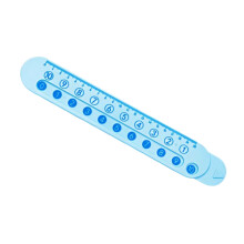 Wiskunde Wiskunde Liniaal Optellen Aftrekken Bewerkingen-Blauw