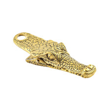 Alligator Kopf Metall Lesezeichen Datei Clip für-Ancient Gold L