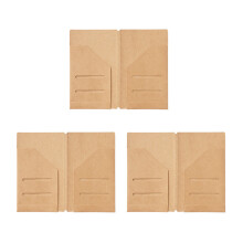 3 stuks recyclebaar papier document organisator zakjes-M