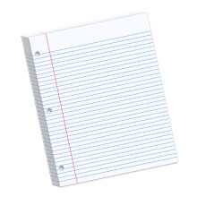 Gelinieerd navulpapier, 200 vellen losbladig papier, praktische