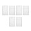 6 stuks draagbare naamkaarthouders 63x98mm waterdicht 1