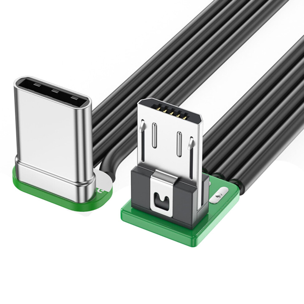 Usb C To Usb Cable 90 Degree Angled Connector, Usb 2.0 480Mbps, Charging And Data Sync, For Phone Tablet Headphone 9354506657970