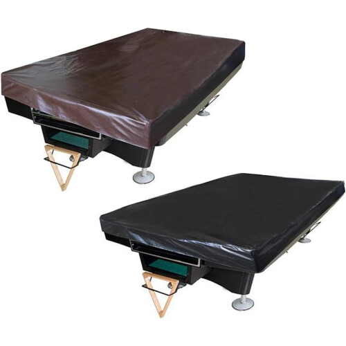 Billiard Table Protection Solution Leather Material For 8-Foot Size Brown 1