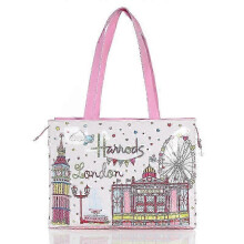 (L 31) New fashion jelly handbag women eco-friendly flower tote shopping bag reusable waterproof PVC shoulder shopping bag