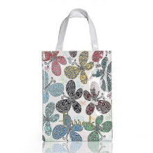 (M 17) New fashion jelly handbag women eco-friendly flower tote shopping bag reusable waterproof PVC shoulder shopping bag