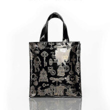 (S 14) New fashion jelly handbag women eco-friendly flower tote shopping bag reusable waterproof PVC shoulder shopping bag
