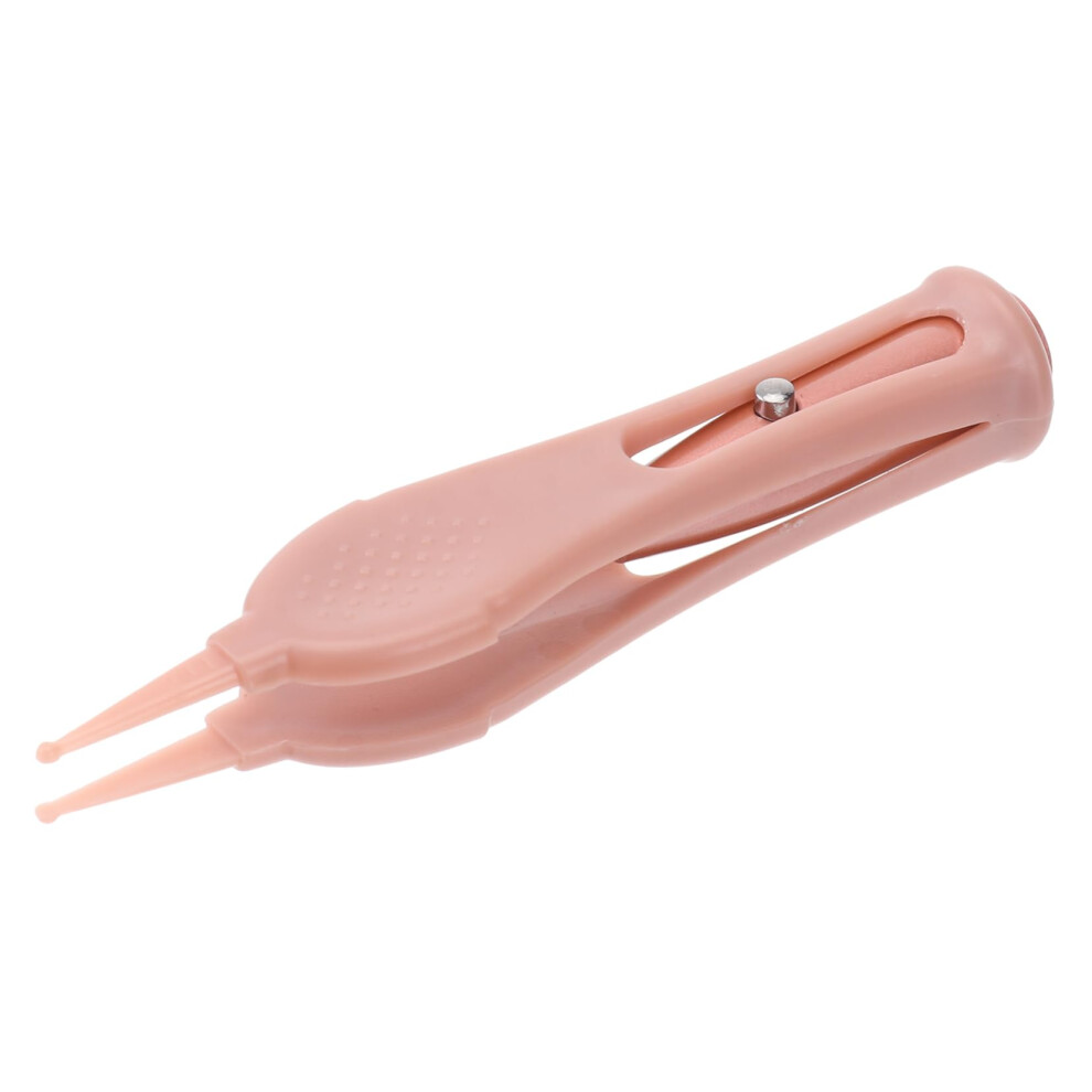 Light Nose Tweezer With Led Stainless Steel Skid Handle Hygiene Tool For Nose Ears Navel Eye Care Silicone Cleaning Clip