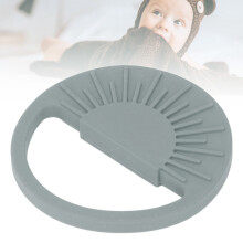 Baby Silikon Beißring Spielzeug 9cm Sonnenförmig, Sicher, Leicht zu Halten Grün