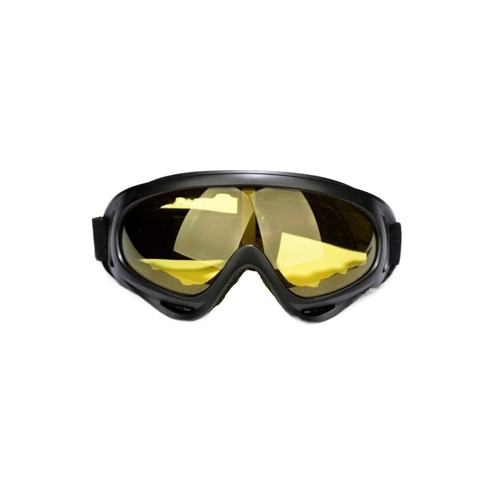 Motorcycle Glasses Uv Protection Riding Glasses For Biking Off Road Windy Conditions Yellow 9067246475345