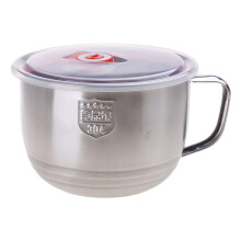 Stainless Steel Bowl With Lid And Handle Leak-Proof Food Storage Container For Rice And Soup Office And Home Use