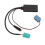 Kabelloser Bluetooth-AUX-Adapter mit Mikrofon für Auto-CD-Player, Schwarz 15