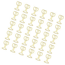 Trombones en forme de tasse à vin, 30 pièces, trombones en-or