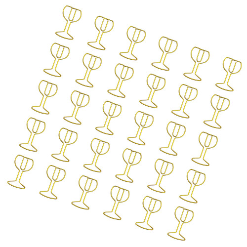 Trombones en forme de tasse à vin, 30 pièces, trombones en-or