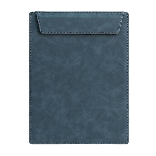 Tableau d'écriture en cuir PU, tableau de gestion de-Bleu jean
