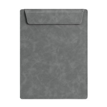 Classeur en cuir Pu, presse-papiers, tapis de réunion A4 en-gris