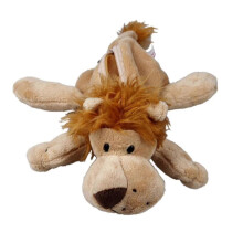 (Length 27cm, Light Brown Lion) Plush Animal Pencil Case & Cosmetic Pouch, Multi-Use Stationery Organizer for Kids, Office, School Supplies