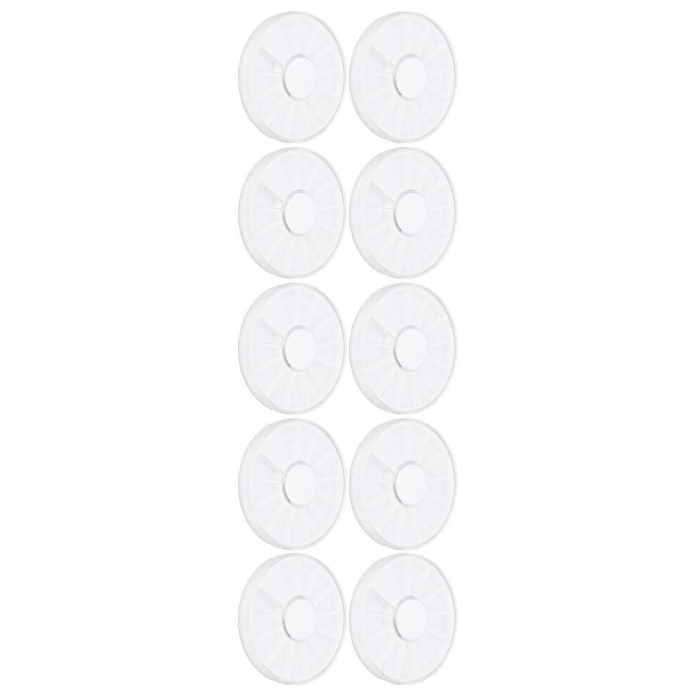 10pcs Clear Nail Art Storage Boxes 12 Grids Dustproof Jewelry Organizer