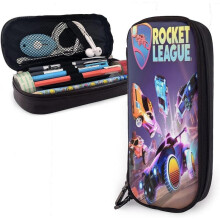 Rocket League Leather Pencil Case Big Capacity with Zipper Large Storage Pen Pencil Pouch Box Organizer Practical Bag Holder bd006160