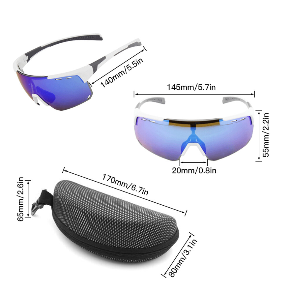Cycle Glasses with 3 Interchangeable Lenses UV400 Sports Sunglasses for Men Women-image-OPC-PMPG52X-NEW