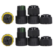 2 Stück M25 wasserdichte Anschlussbox 4-Core IP68 10-14mm Gartenkabelverbinder