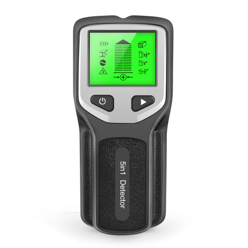 5-in-1 Stud Wall Scanner with HD LCD Display, Metal & Wire Detection 2