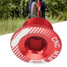 Fahrrad Kurbelarmschraube Aluminiumlegierung M18 Fahrradkurbelbefestigungsschraube Rot