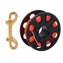 30M Fluoreszierendes Orange Tauchroller mit Doppel-End-Bolt-Snap