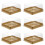 50 Stks Plastic Vierkante Doos Gouden Afwerking ( ) 1