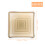 50 Stks Plastic Vierkante Doos Gouden Afwerking ( ) 6