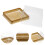 50 Stks Plastic Vierkante Doos Gouden Afwerking ( ) 2