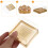 50 Stks Plastic Vierkante Doos Gouden Afwerking ( ) 9