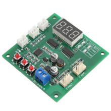 DC10‑60V 2-Kanal PWM Lüftergeschwindigkeits- & Temperatursteuerungsmodul, 65x65mm