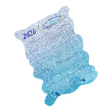 2026 Full Year to View Desk Calendar Multifunctional Clear-Blue