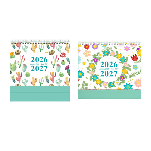 2026 Creative Mini Desk Calendar-Spring is warm and f 1