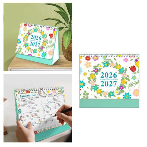 2026 Creative Mini Desk Calendar-Spring is warm and f 2