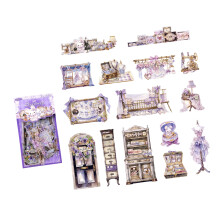 Artistic Decorative Scrapbook Sticker for Adults Students,-N5