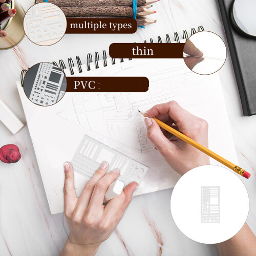 Reusable Grid Guide Calendar Template Ruler For Weekly-White 1