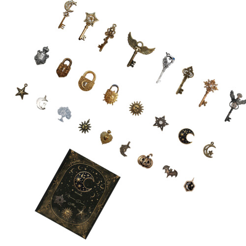Retro Key Theme Scrapbooking Sticker for Notebook Journal-2