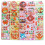 3D Pizzas Sticker For Children Plastic Material NonToxic Random 7