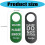 Leather Knock Please Door Hanger Sign-Red front Green back 4