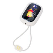 Ergonomic Hand Warmer With Heating Technology Detachable Neck Strap Easy Carrying White