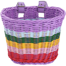 Children's Bicycle Basket Front Wheel Colourful Kids Storage Basket For Children Boys And Girls