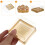 50 Stks Plastic Vierkante Doosjes Gouden 9