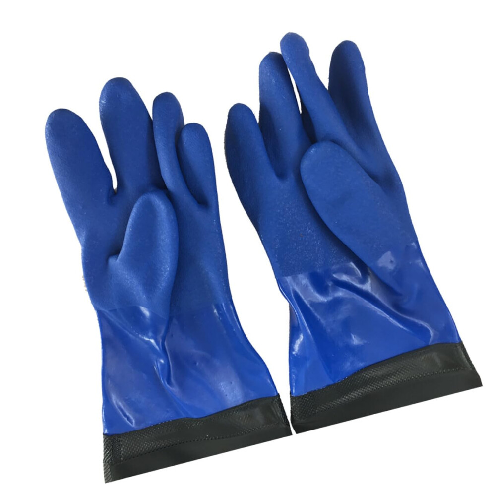 Extended Pvc Industrial Gloves Oil Resistant Thickened Wear Resistant Protective Work Gloves Cleaning Car Washing Black 9067246475956